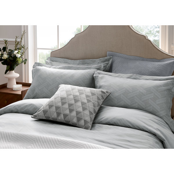 Helena Springfield Astoria Oxford Pillowcase Silver Wayfair.co.uk